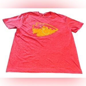 Bozz Prints Kansas City Downtown Skyline Arrowhead Short Sleeve Tshirt Tee XL